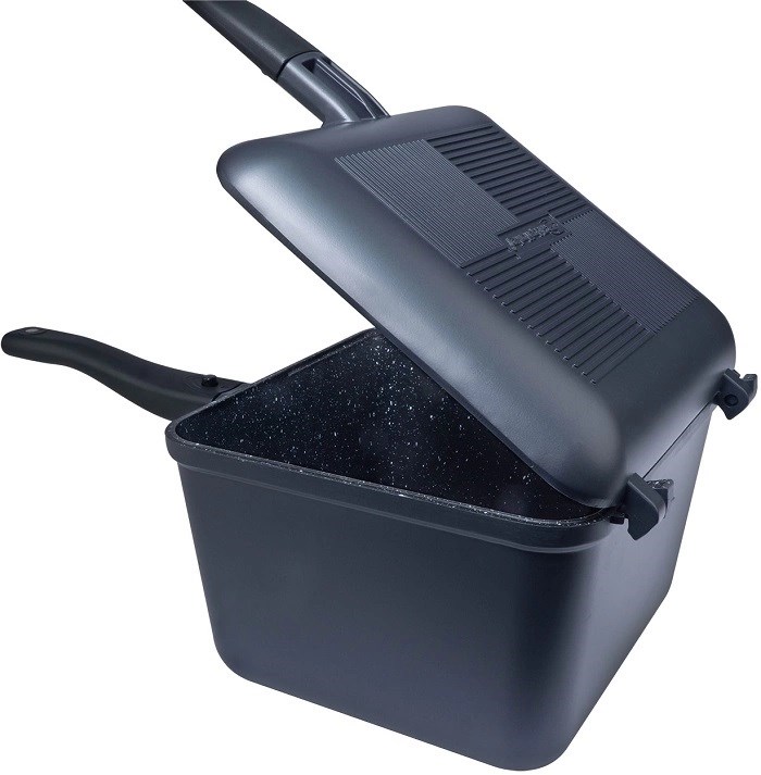 RidgeMonkey Pánev Connect Deep Pan and Griddle XL Granite Edition (obrázek 3)