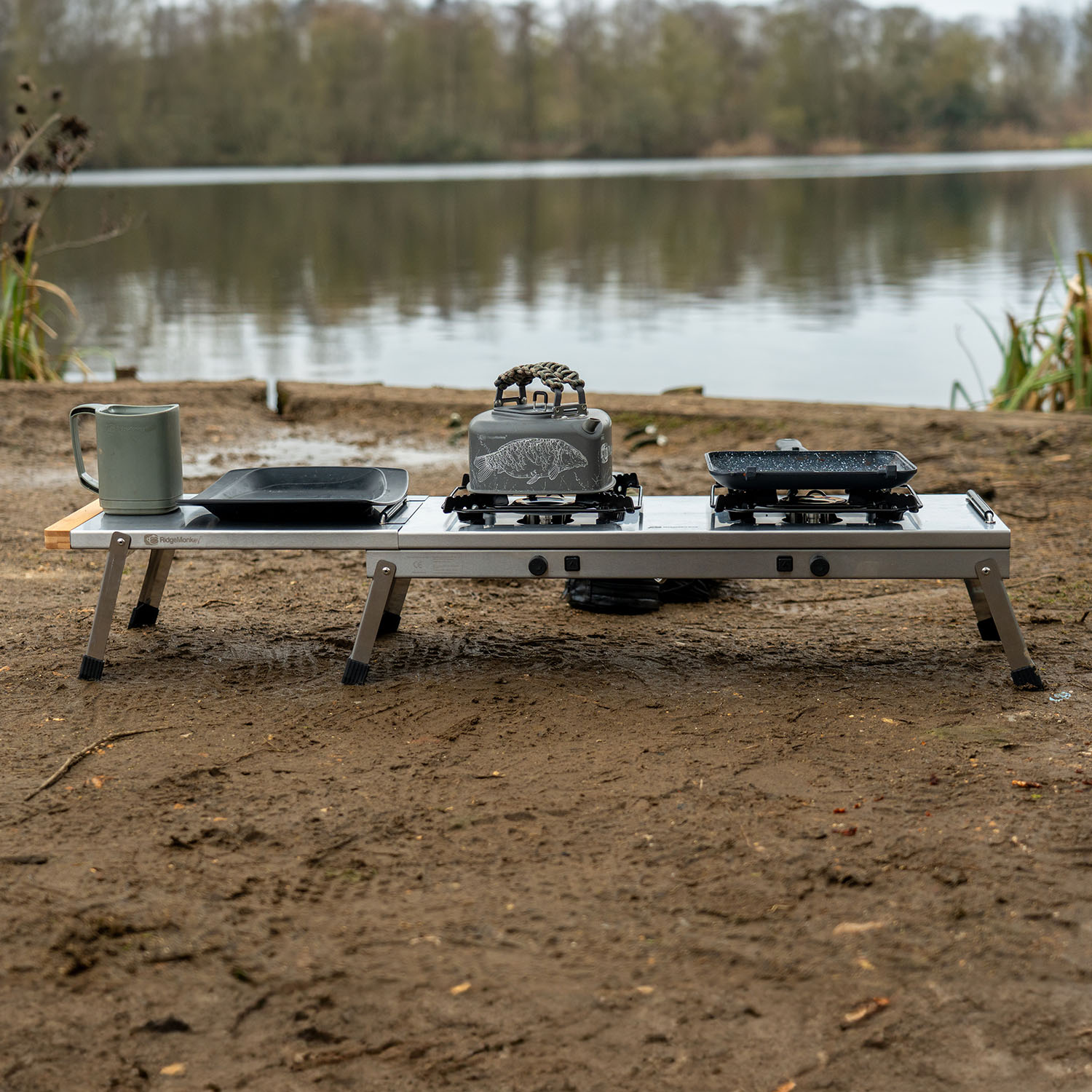 RidgeMonkey Vařič Grilla CookStation Double Hob (obrázek 5)