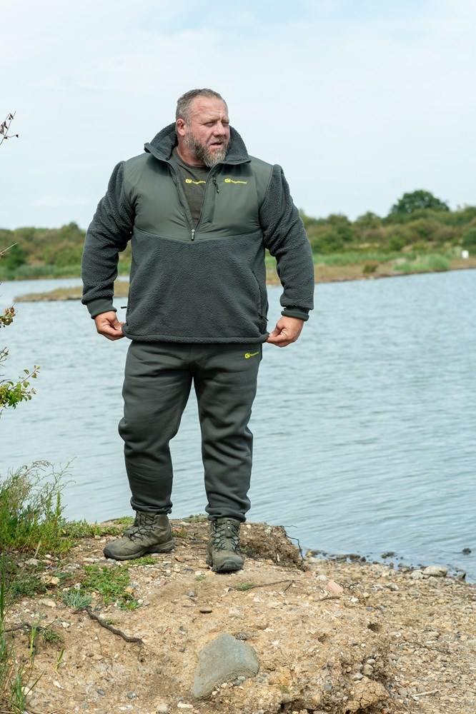 RidgeMonkey Bunda APEarel ThermaPro Sherpa Fleece Green Velikost: S (obrázek 3)