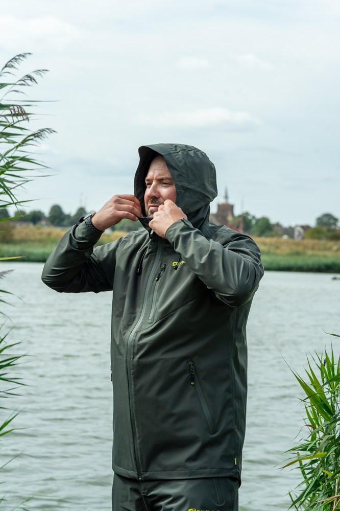 RidgeMonkey Bunda APEarel ThermaPro Waterproof Shell Coat Green Velikost: L (obrázek 5)