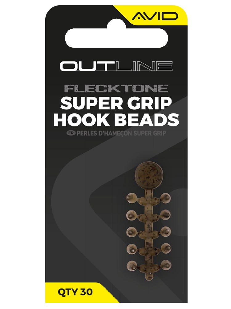 Avid Carp Zarážky Stoper Outline FleckTone Super Grip Hook Beads