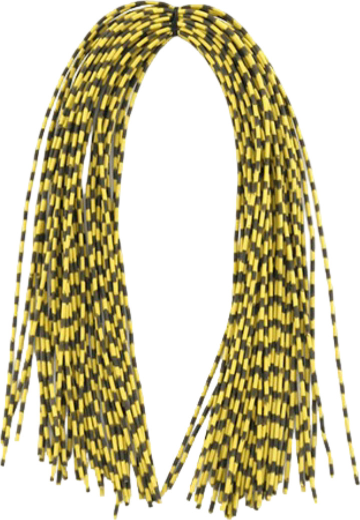 Veniard Silikonové Nožičky Centipede Legs Barred Yellow Small