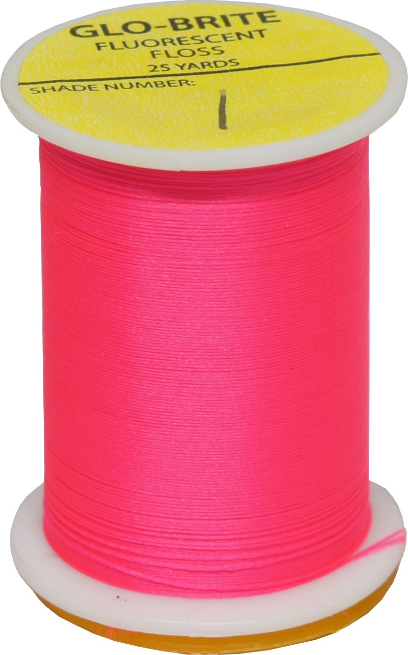 Veniard Nit Glo-Brite Floss Neon 01 Magenta 25yd