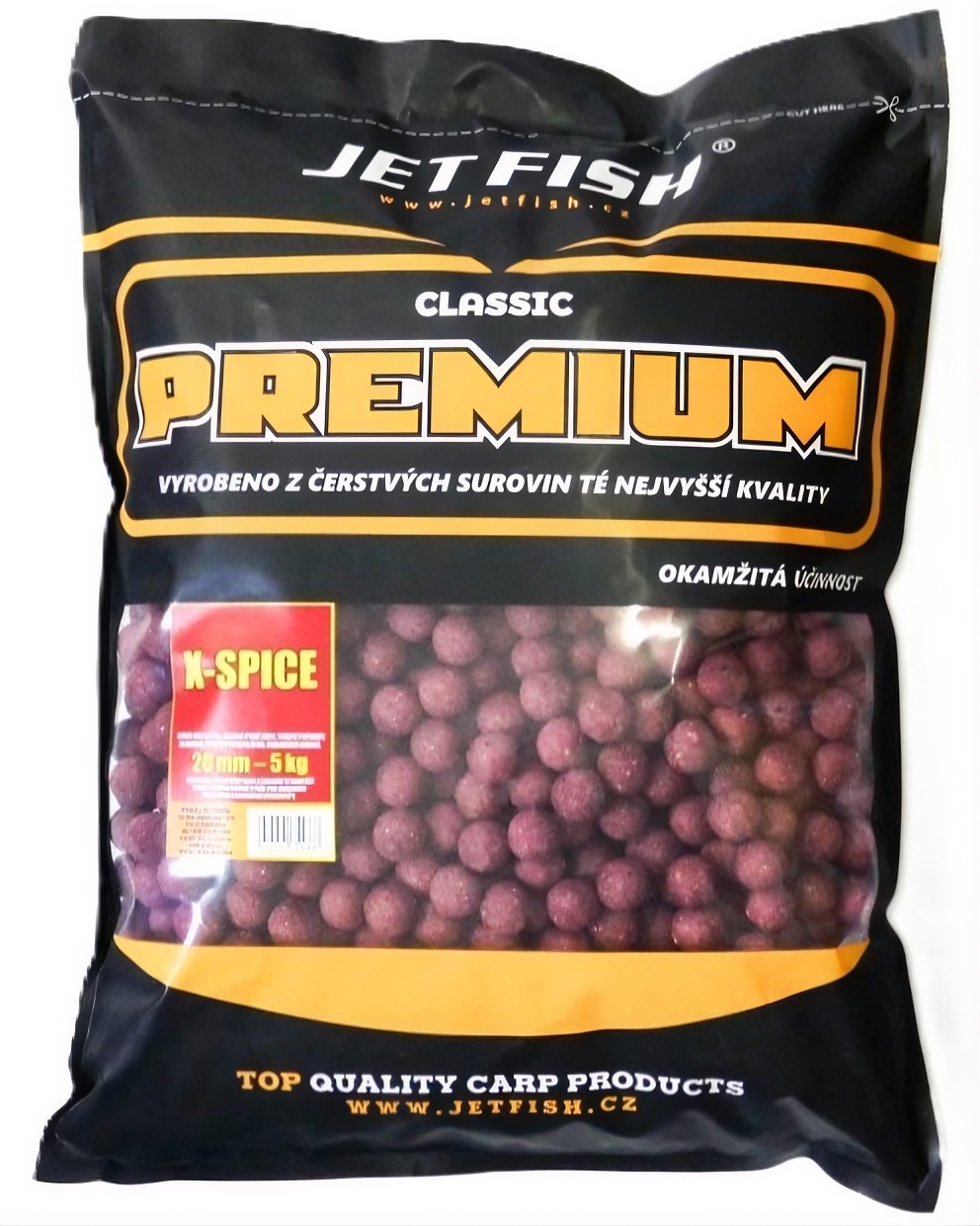 Jet Fish Boilie Premium Classic X-SPICE Hmotnost: 5kg, Průměr: 24mm