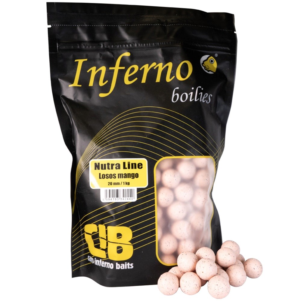 Carp Inferno Boilies Nutra Line Losos Mango Hmotnost: 1kg, Průměr: 20mm