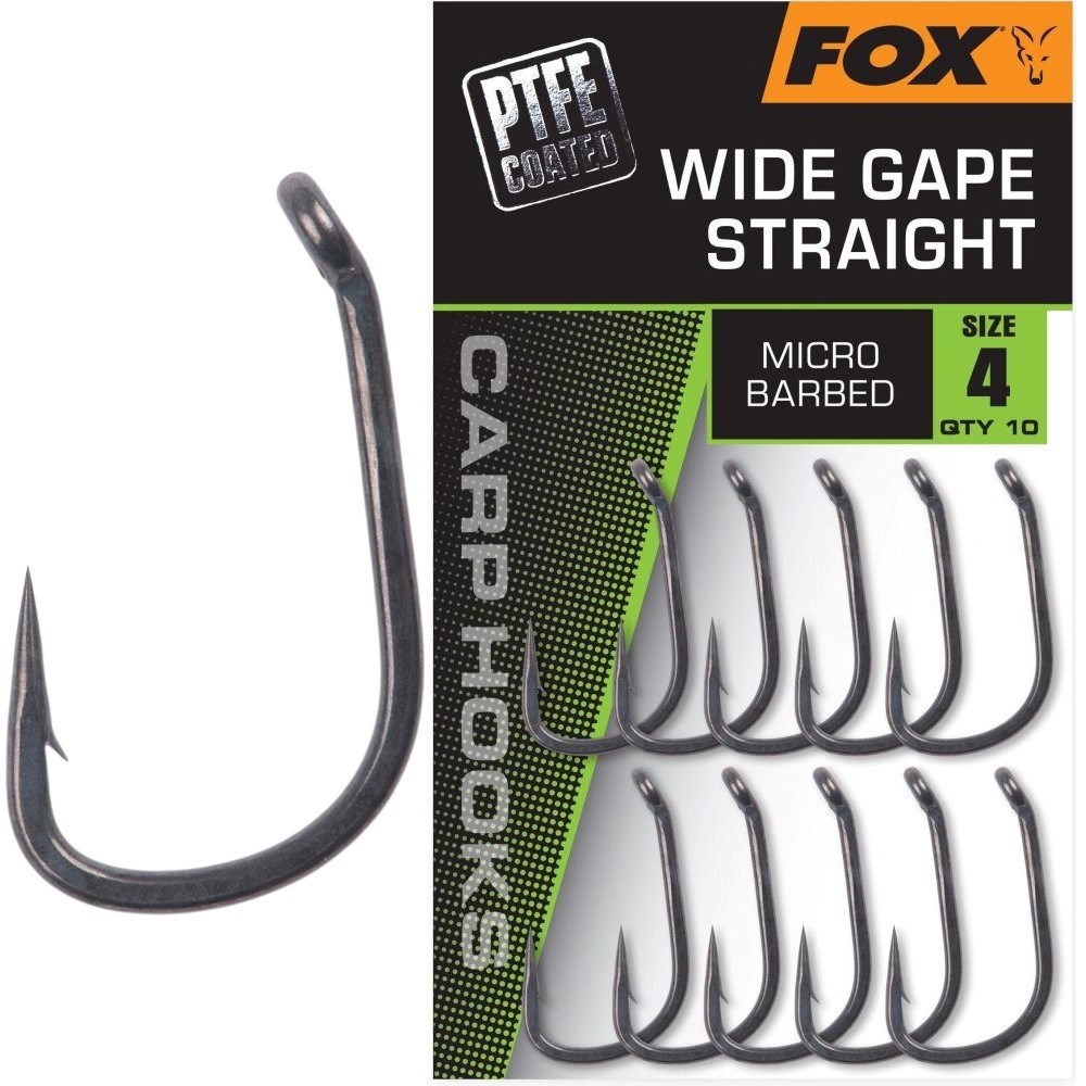 Fox Háčky Wide Gape Straight 10ks Velikost háčku: #4