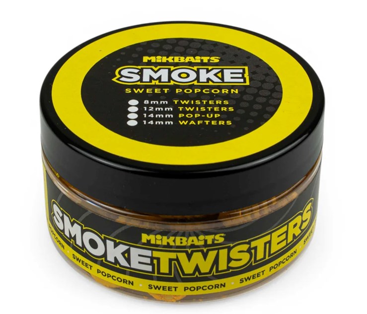 Mikbaits Smoke Twisters Barrel Sweet Popcorn 100ml Hmotnost: 100ml, Průměr: 12mm