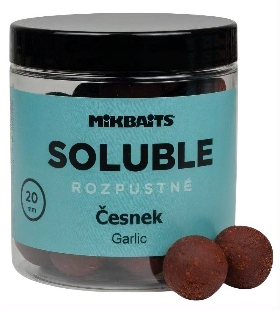 Mikbaits Rozpustné Boilie Soluble Česnek 250ml Hmotnost: 250g, Průměr: 24mm