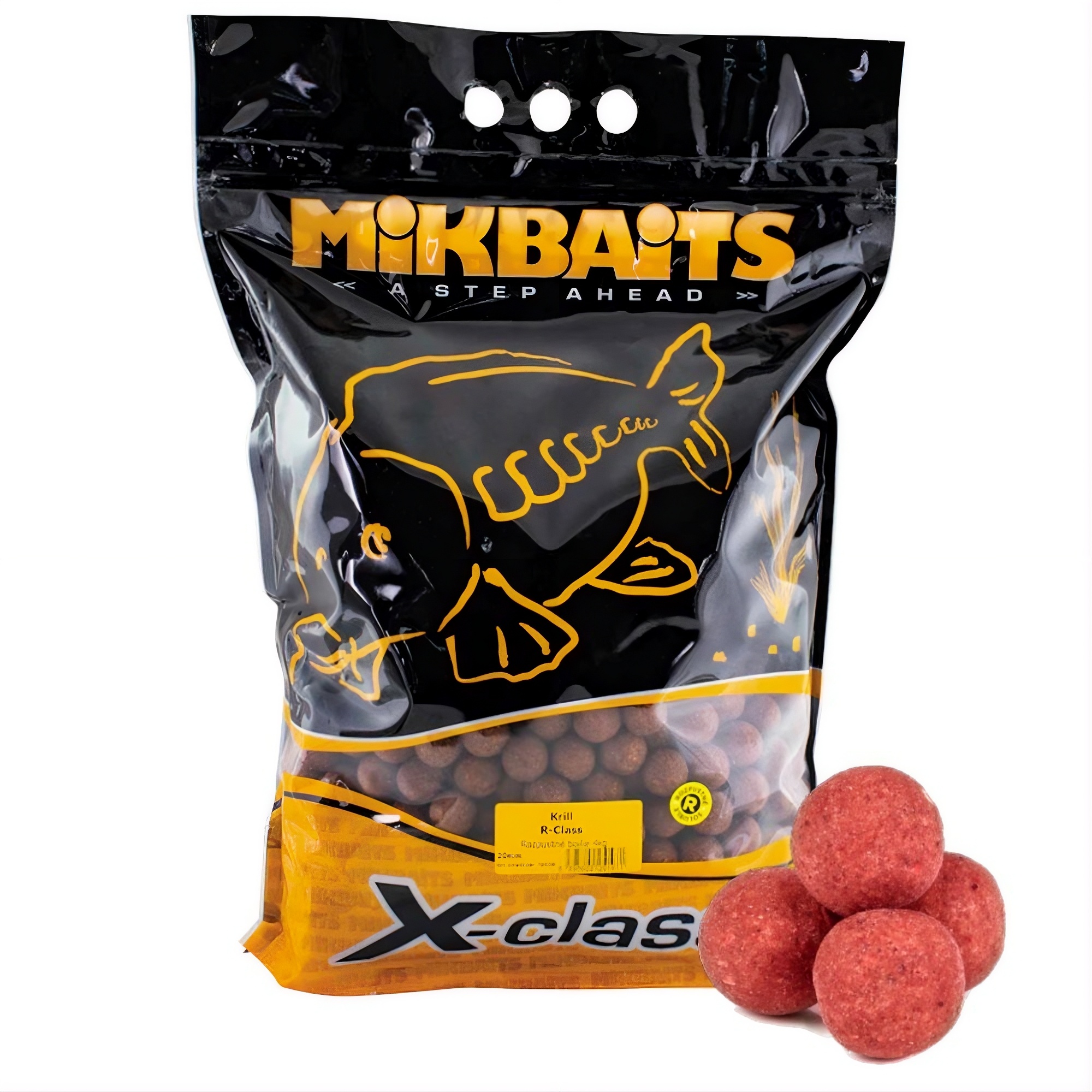 Mikbaits Boilies X-Class Jahoda 4kg Hmotnost: 4kg, Průměr: 20mm