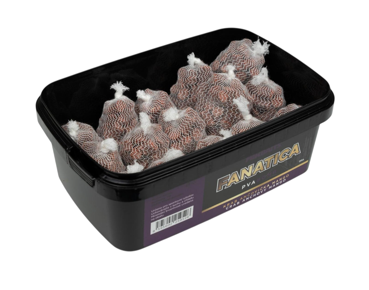 Mikbaits PVA Bomb Fanatica Krab Ančovička Mango 15ks