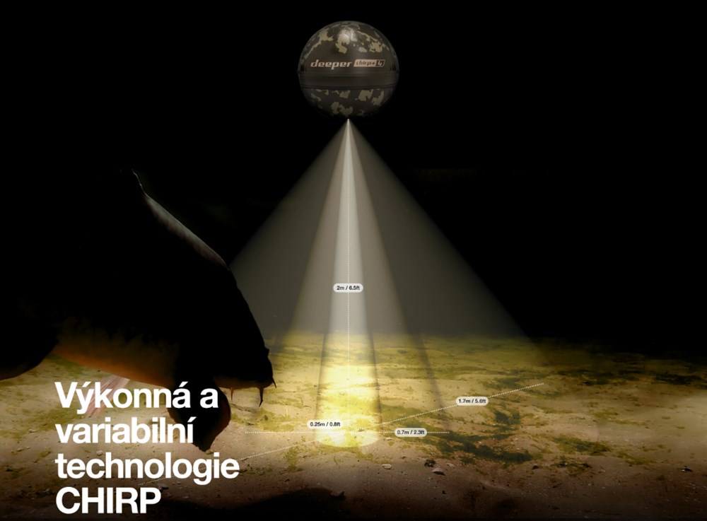 Deeper Nahazovací Sonar Chirp+ 4 (obrázek 3)