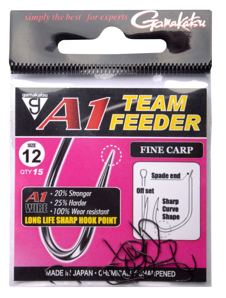 Gamakatsu Háčky A1 Team Feeder Hooks Fine Carp Velikost háčku: #8