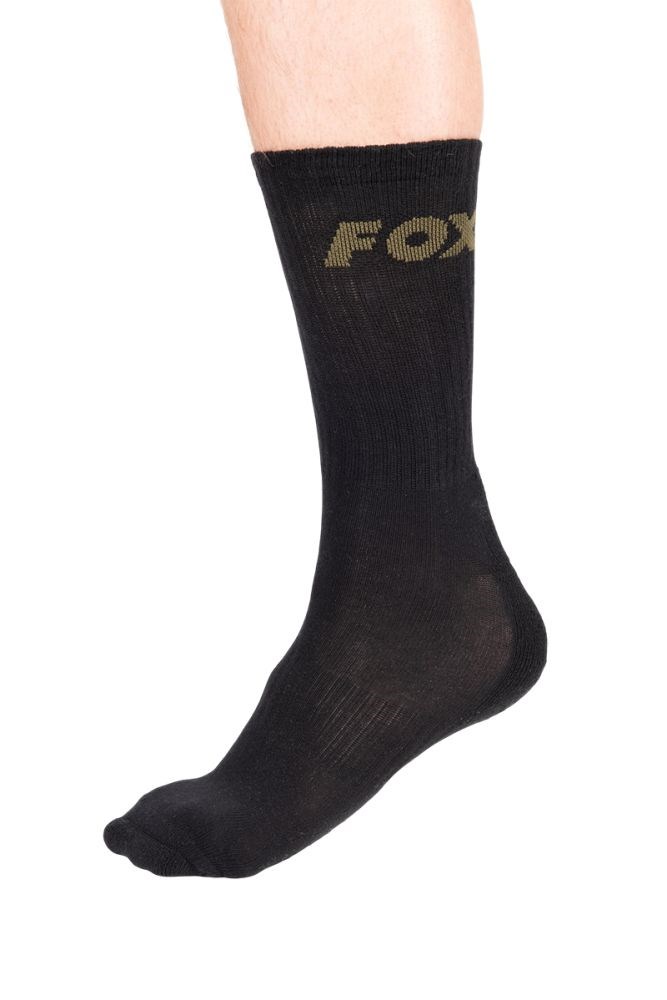 Fox Ponožky Black Socks 3 - Pack Černé Velikost: 40-43 (obrázek 3)