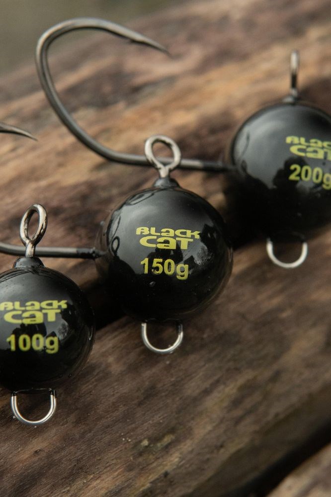 Black Cat Jigová Hlavička Mega Fireball Black DG Hmotnost: 100g, Velikost háčku: #6/0 (obrázek 8)