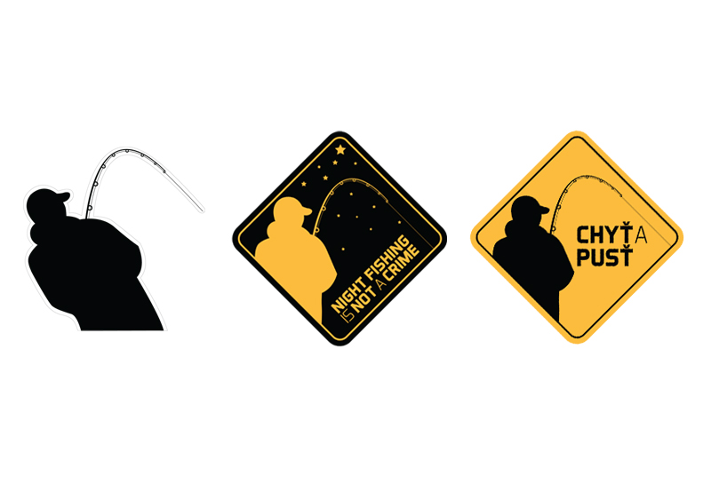 Delphin Nálepka - Chyť a pusť Varianta: "Night fishing is not a crime"