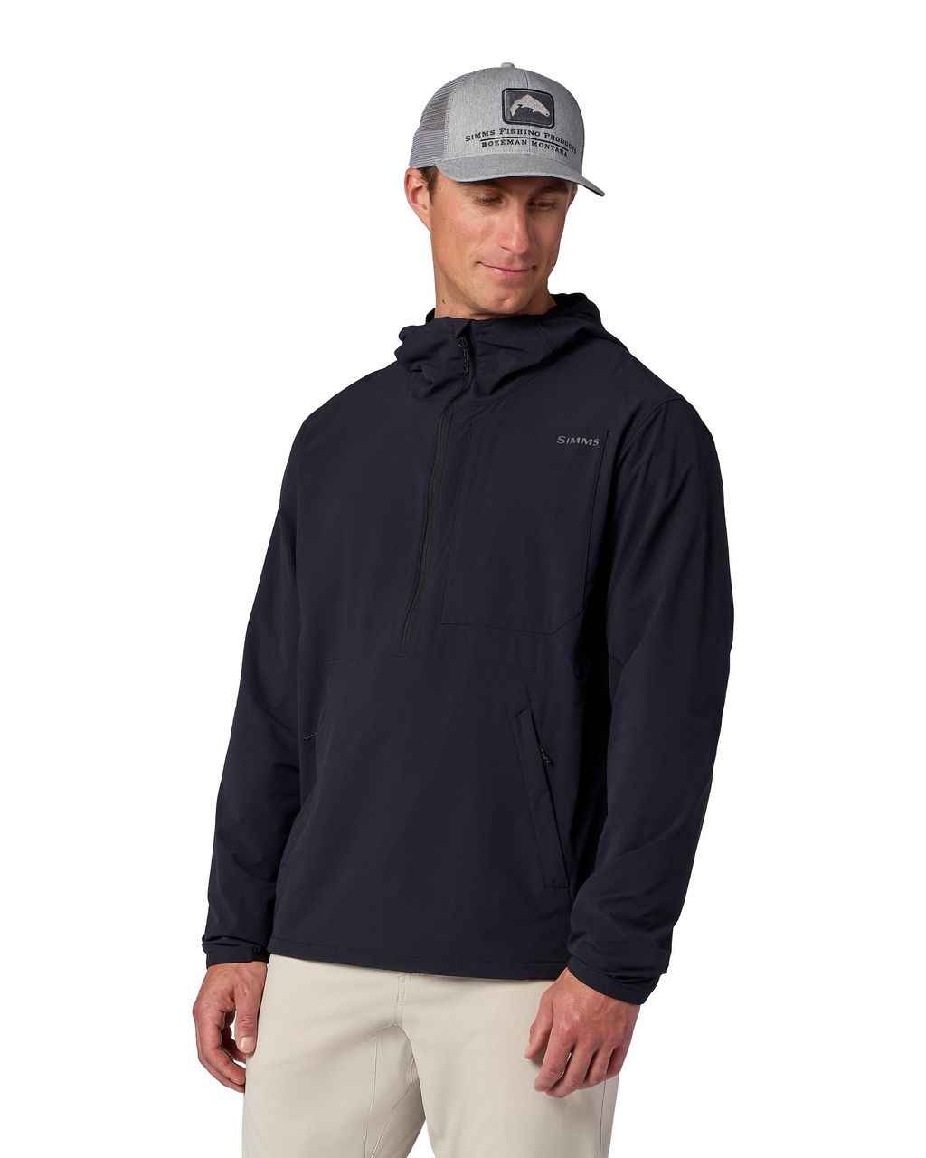 Simms Mikina Rogue Flex Half-Zip Pullover Black Velikost: L (obrázek 3)