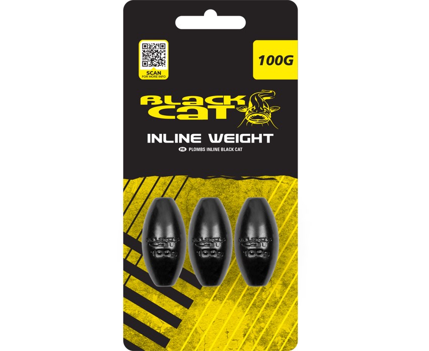 Black Cat Olovo Inline Weights Hmotnost: 100g, Počet kusů: 3ks (obrázek 4)