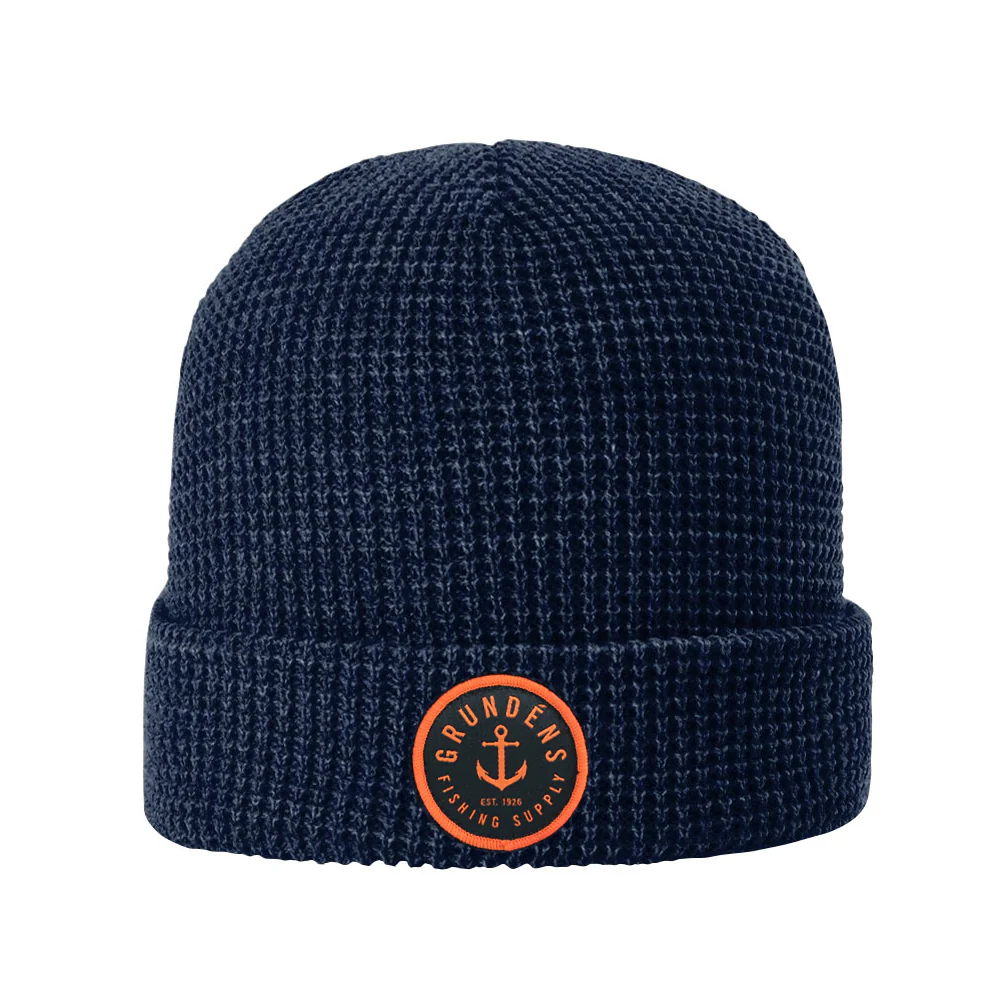 Grundéns Čepice Anchor Waffle Beanie Navy