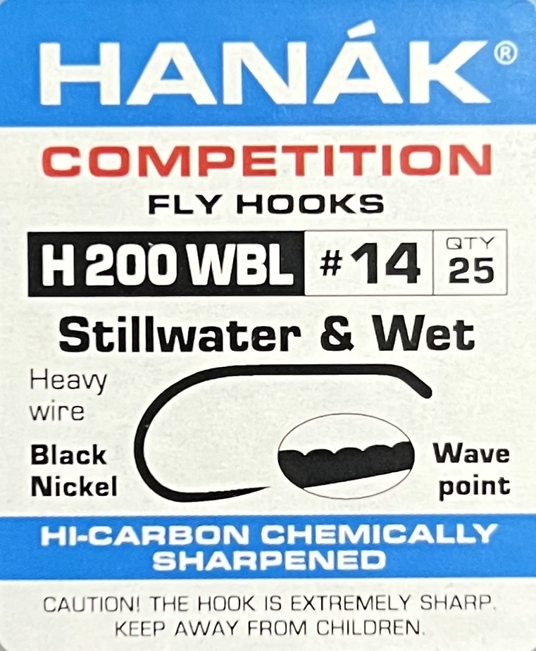 Hanák Competition Hanák Háčky H 200 WBL Počet kusů: 25ks, Velikost háčku: #14