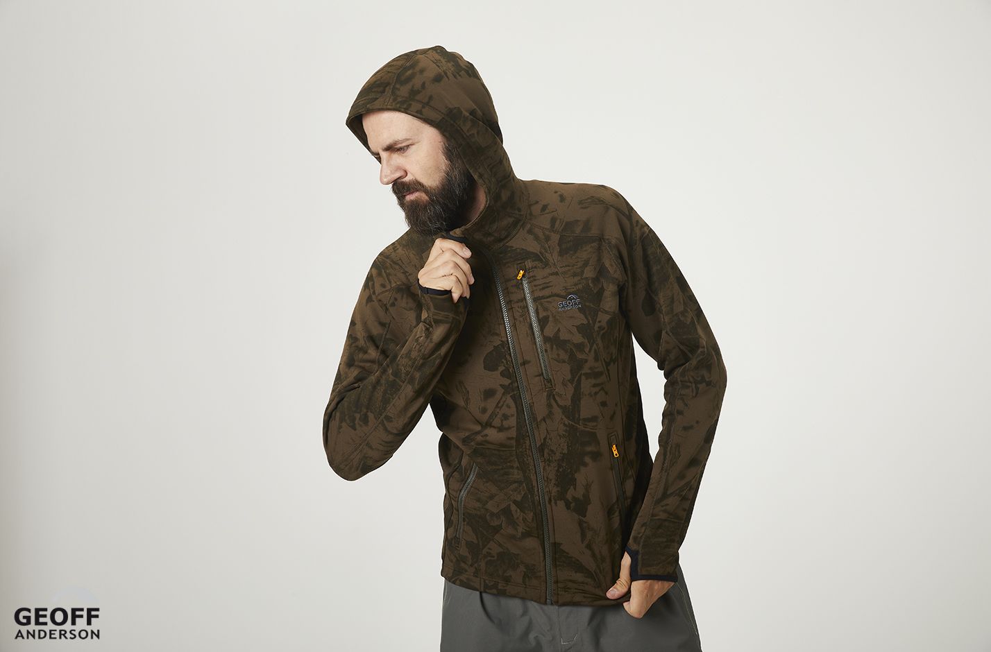 Geoff Anderson Mikina Mikro Fleece Hoody 3 Leaf Velikost: L - Obrázek 2