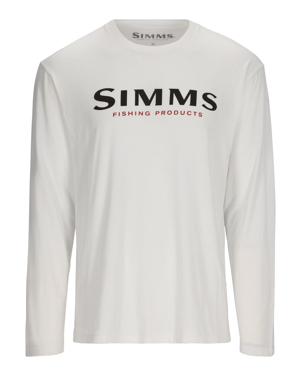 Simms Tričko Simms Logo Shirt LS White Velikost: XL