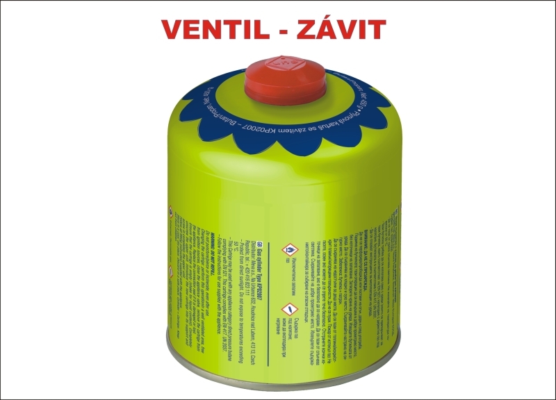 Sportex Meva Kartuš 450g - závit, propan-butan, 150x pr. 110mm