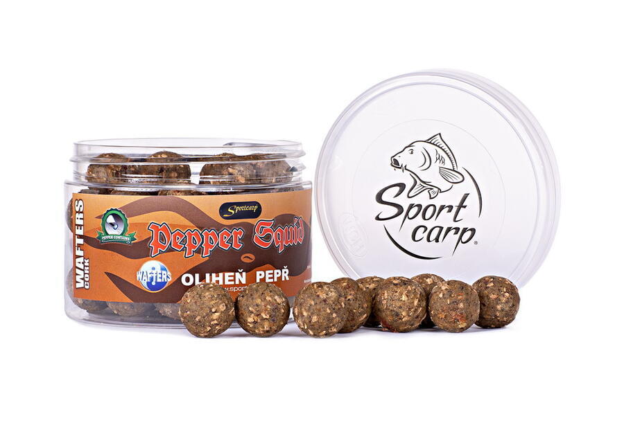 Sportcarp Neutrálně Vyvážené Nástrahy Wafters Cork 300ml Průměr: 20mm, Příchuť: Pepper Squid
