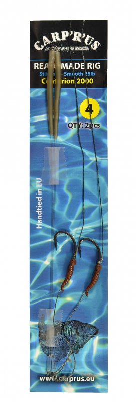 Carp ´R´ Us Carp´R ´Us Návazec Ready Combi Rig Stiff Link Smooth 25lbs Velikost háčku: #6 - Obrázek 2