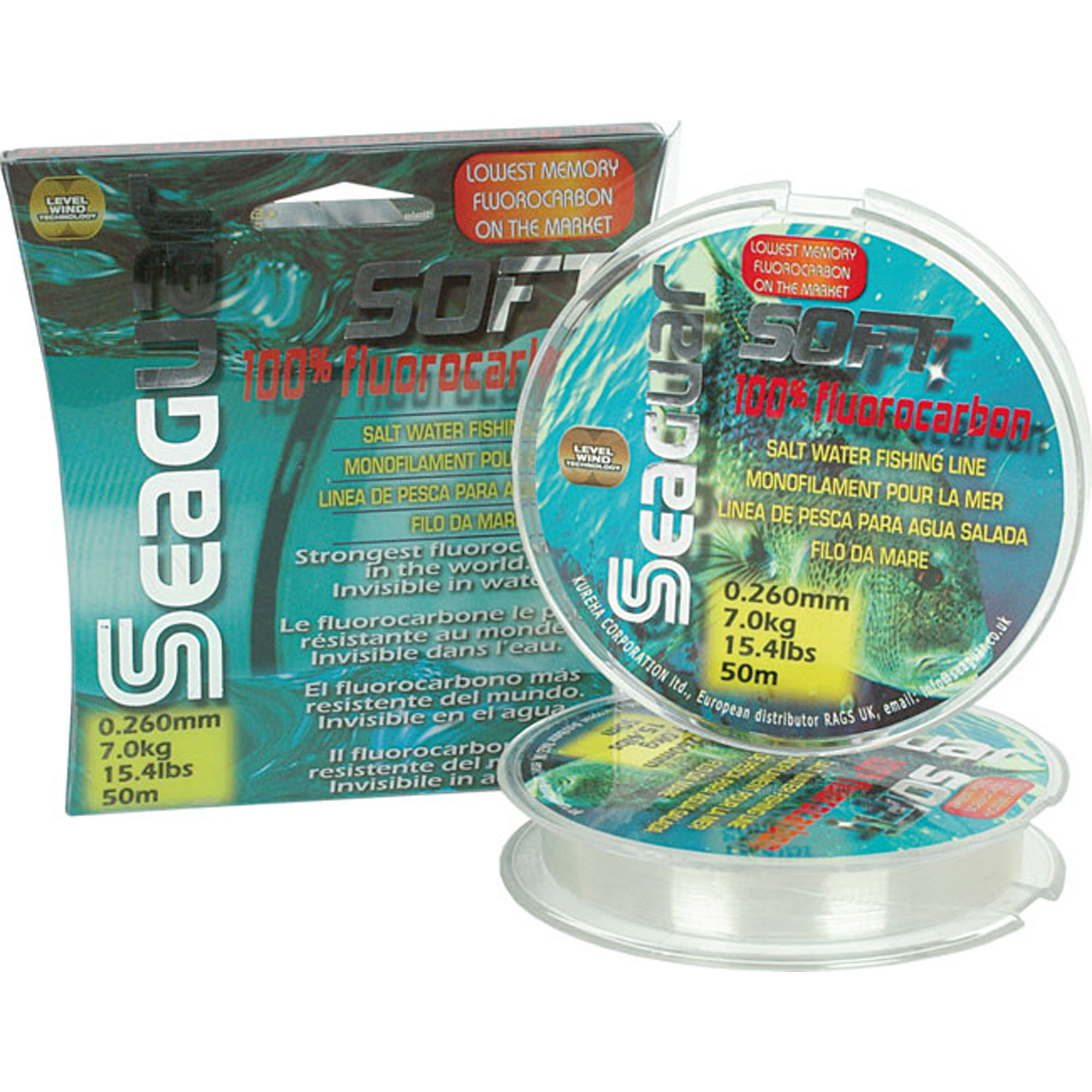 Seaguar Fluorocarbon SOFT 50m Varianta: 37,4lbs, Nosnost: 17,0kg, Průměr: 0,47mm