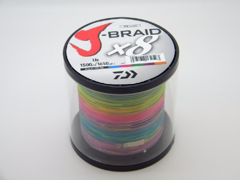 Daiwa Pletená Šňůra J-Braid Barva Multi Color 1m Nosnost: 18kg, Průměr: 0,24mm - Obrázek 2