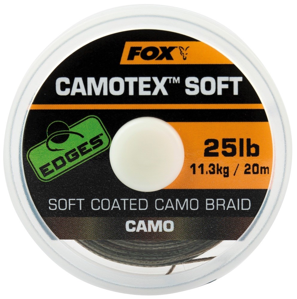 Fox Ztužená šňůrka Camotex Soft Camo 20m Varianta: 25lb