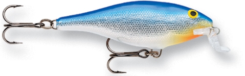 Rapala Wobler Shallow Shad Rap B Délka: 9cm, Hmotnost: 12g, Maximální ponor: 2,4m