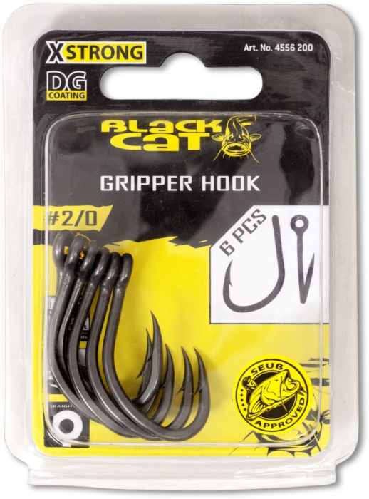 Black Cat Háčky S Protihrotem Gripper DG Coating - 6ks Velikost háčku: #1/0