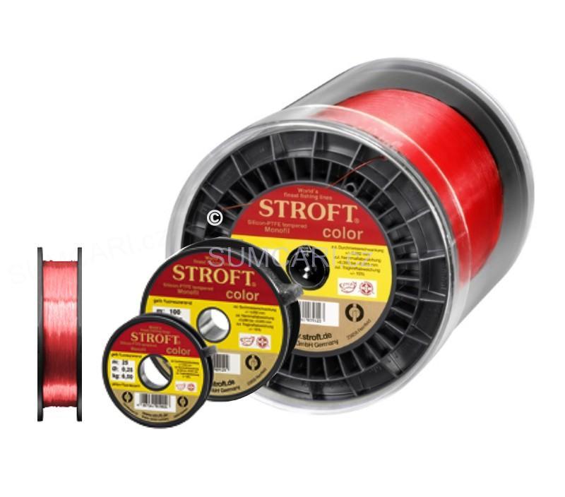 Stroft Vlasec Monofil RED 1m Nosnost: 9kg, Průměr: 0,325mm