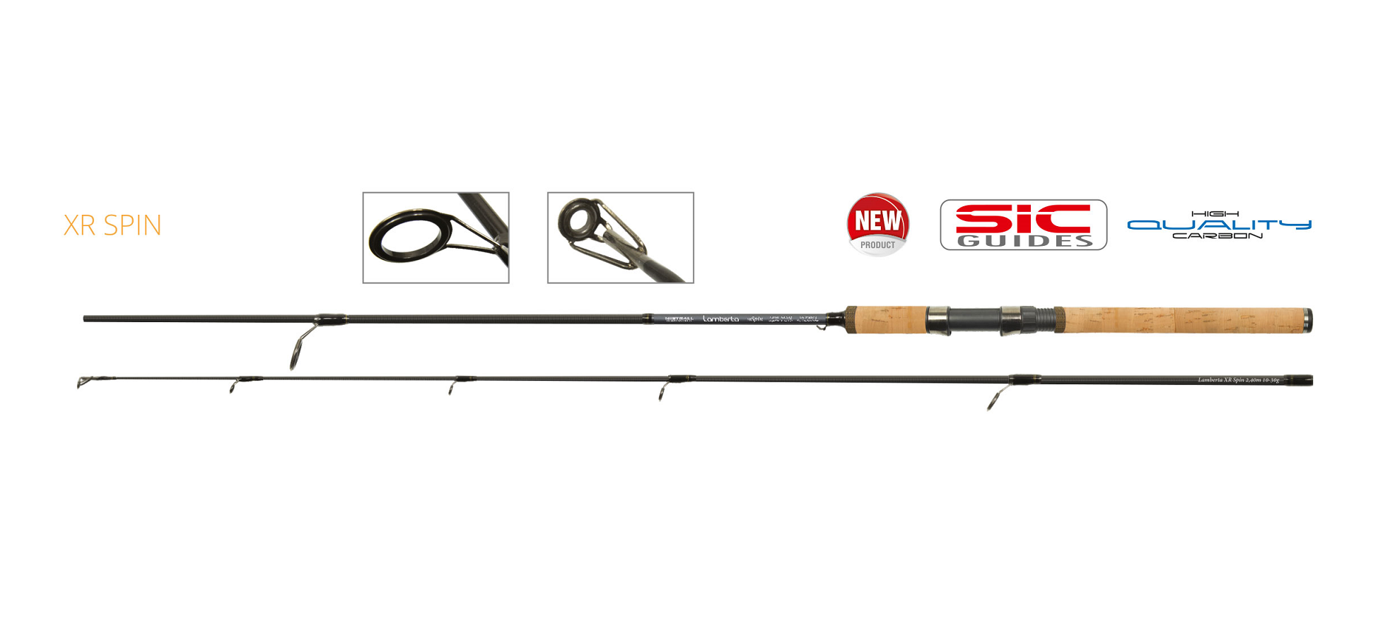 Mistrall přívlačový set s gumovými nástrahami (prut LAMBERTA XR SPIN 2,40m 10-30g) - Obrázek 2