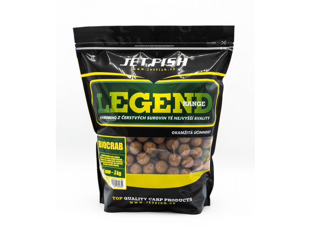 Jet Fish Boilie Legend Range BioCrab Hmotnost: 200g, Průměr: 12mm (obrázek 8)