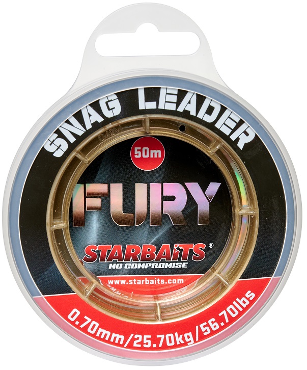 Starbaits Šokový Vlasec Fury Snag Leader Délka: 50 m, Nosnost: 25,70 kg, Průměr: 0,70mm