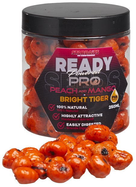 Starbaits Partikl Ready Seeds Bright Tiger 250ml Příchuť: Pro Ginger Squid (obrázek 8)
