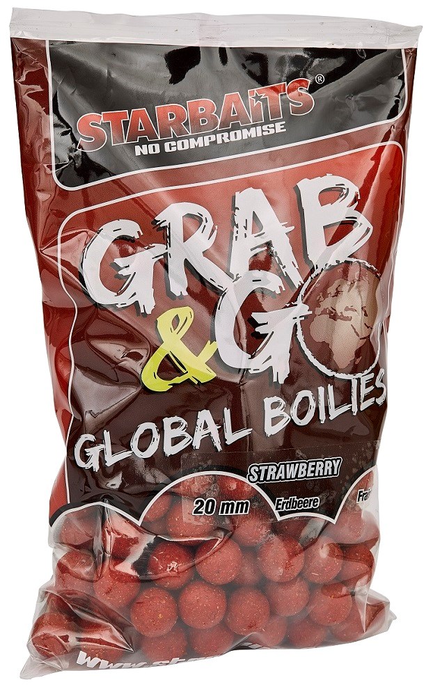 Starbaits Boilie Grab & Go Global Boilies Strawberry Jam Hmotnost: 2,5kg, Průměr: 24mm - Obrázek 2