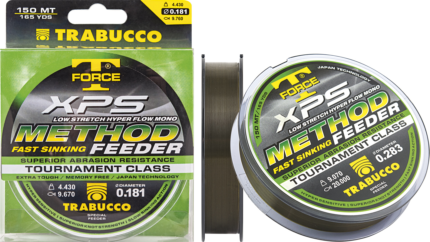 Trabucco Vlasec T-Force XPS Method Feeder 150m Nosnost: 9,78kg, Průměr: 0,30mm