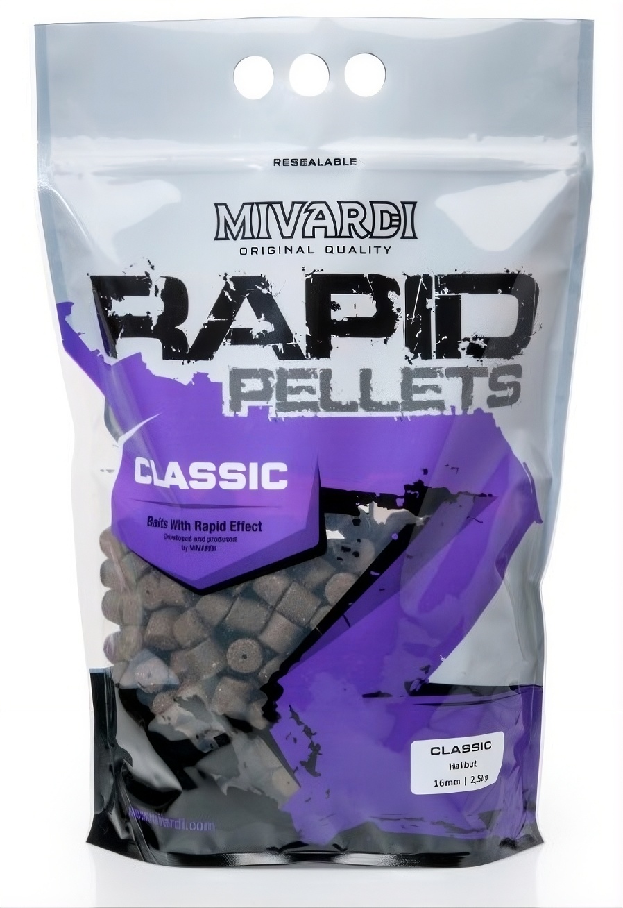 Mivardi Pelety Rapid Classic Halibut Hmotnost: 2,5kg, Průměr: 20mm