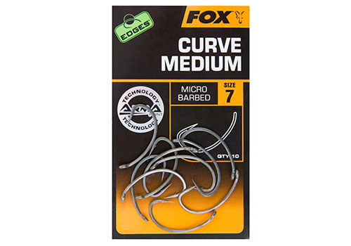 Fox Háčky EDGES Curve Shank Medium 10ks Velikost háčku: #8
