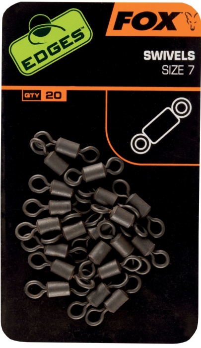 Fox Obratlíky Edges Swivels Velikost: 10