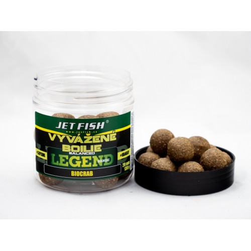 Jet Fish Vyvážené Boilie Legend Range BioCrab 250ml Hmotnost: 250g, Průměr: 20mm