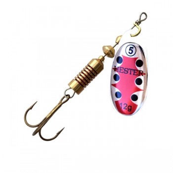 Hester Fishing Třpytka Osprey Silver Red Hmotnost: 4g, Velikost: #2
