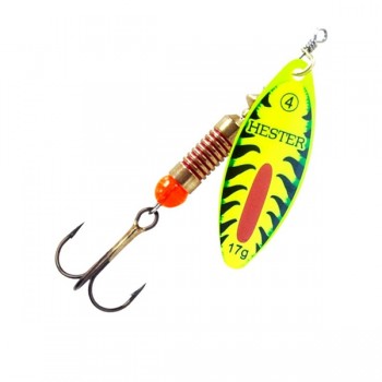 Hester Fishing Třpytka Willow Green Neon Hmotnost: 17g, Velikost: #4