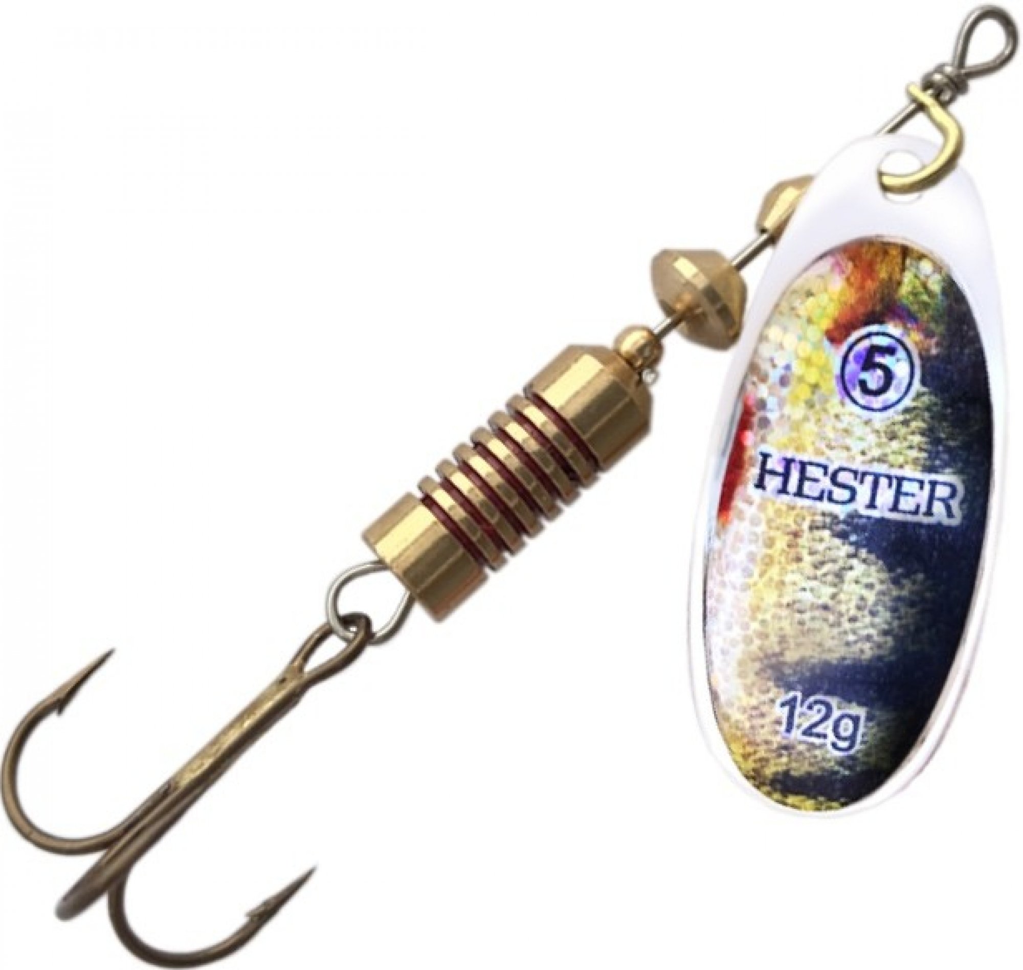 Hester Fishing Třpytka Okoun Hmotnost: 4g, Velikost: 2