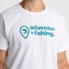 Adventer Fishing Tričko White & Bluefin (Velikost XXL)
