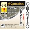 Kamatsu Obratlík s Karabinou Crane Swivel With Easy-Lock Snap 10 ks