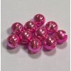 Hends Tungstenové Hlavičky Tungsten Beads Anodizing Fluo Pink Slotted
